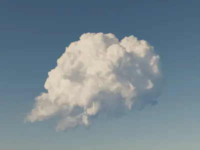 45 VDB Cumulus Clouds - Pack 1 3D model