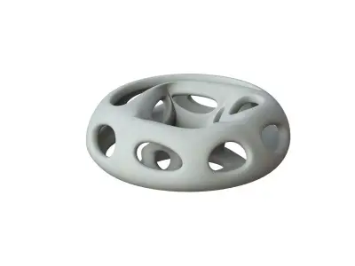SciFi Cube Object No 66261 Low Poly Shape Low-poly 3D model