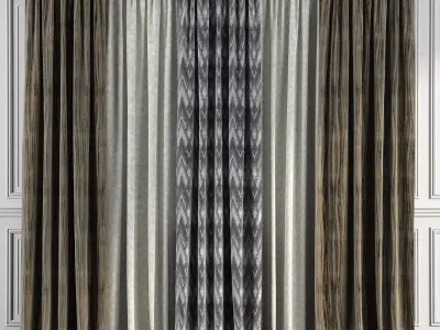 Curtain Set 81 3D model