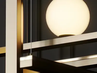 VeniceM Less 5 Pendant Light by Massimo Tonetto 3D model