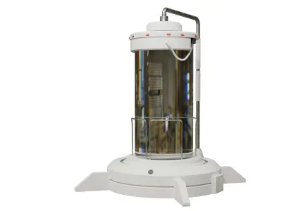 Sci-fi Capsula Low-poly 3D model