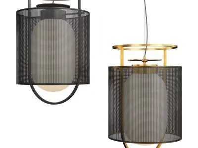 KIOTO chandelier Low-poly 3D model