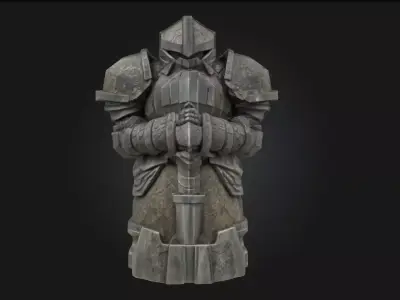 Stone Sentinel  Eternal Guardian of Ancient Grounds 3D model