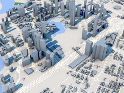 Burj Khalifa Skyscraper in Dubai United Arab Emirates 3D model