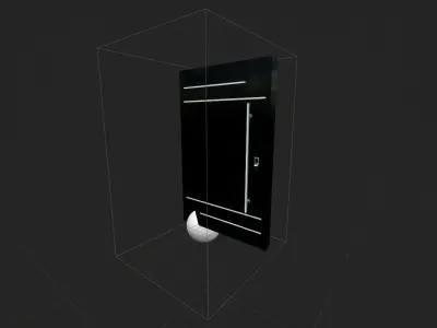 Door AX1 Low-poly 3D model