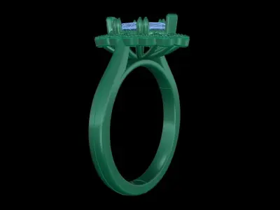 Iight Weight Engagement Ring 3D print model 3