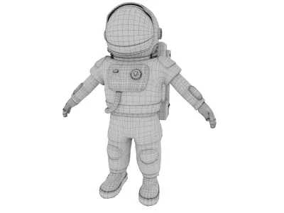 CARTOON  ASTRONAUT 3D model