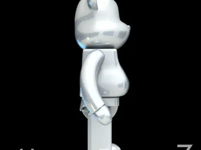 Silver Bear Brick 3D model