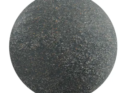 Terrazzo Multicolor Black Texture