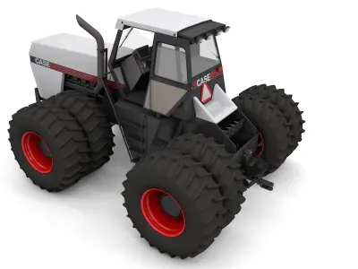 JI Case  4994 1984 Tractor White Version  3D model