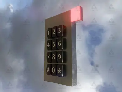 Security Keypad Alarm System - 3D model
