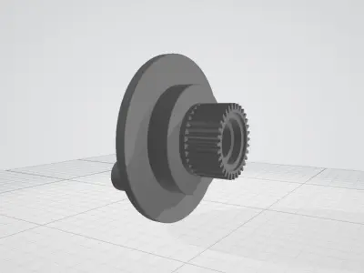 Peugeot window seal gear 3D print model