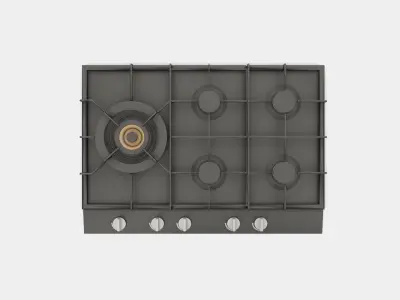 Gas hob 3D model