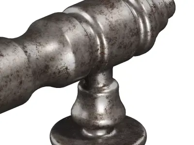 Rusty Door Handle 3D model