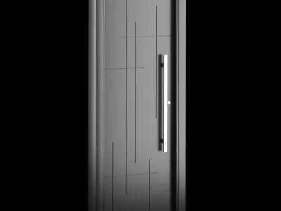 Interior-exterior Wooden Door 3D model order