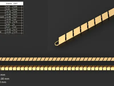 16 PIECES LIGHT WEIGHT LINK CHAIN FOR GIRLS  3D print model