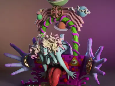 Shantal and the Psychedelic Window 3D print model