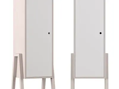 Dale 1 Door Wardrobe Norden Home 3D model