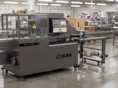  ULMA PV550 Flow Pack Packaging Machine Silver 