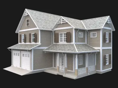 Traditional House 06 Low-poly 3D model