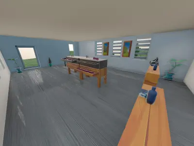 Retail Interior Low-poly 3D model