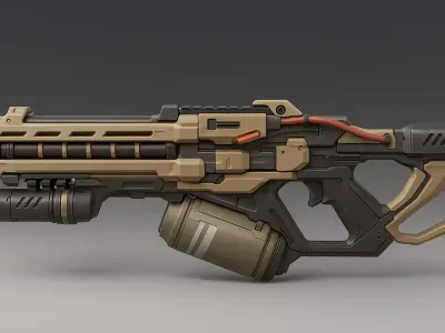 Phantom Rail Low-poly 3D model