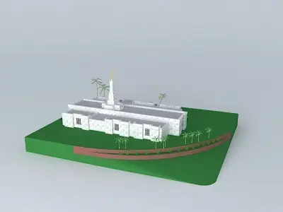 LDS.Temple Porto Alegre Brazil. Templo Mormon.102 nd. operati... Free 3D model