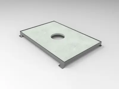 Drainage Grate for Sidewalk or Street 3D model