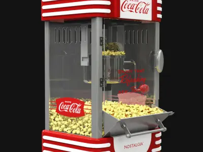 Nostalgia Coca Cola Ounce Kettle Popcorn Maker 3D model