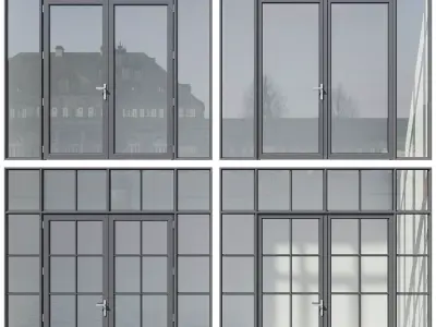 Reynaers Slim Line-38 Low-poly 3D model