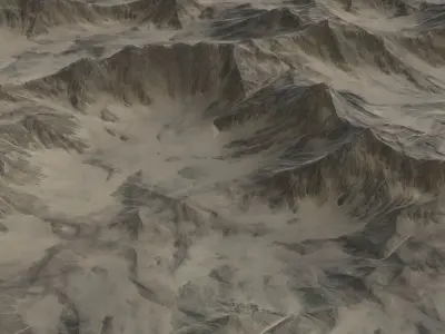 Landscape 76 Low-poly 3D model