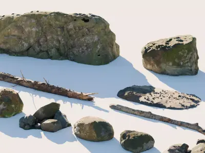 Rocks Pack 3D model