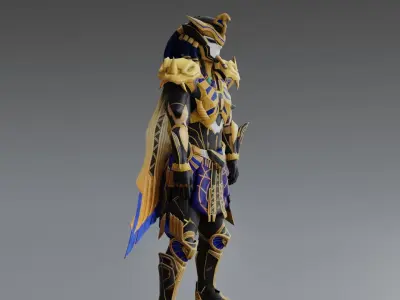 pubg mobile faroh character 3D model