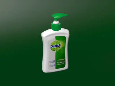 Dettol hand wash Free low-poly 3D model