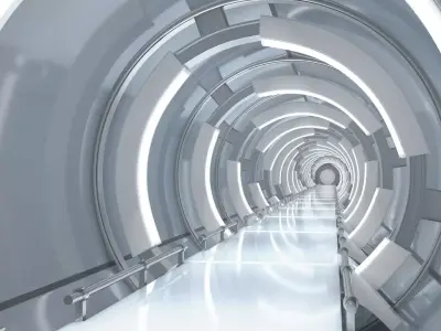 Sci-Fi Futuristic Corridor 3D model purchase