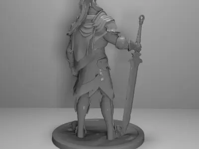 Knight Miniature  3D Printable Model 3D print model