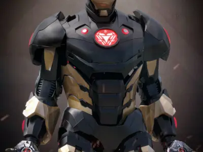 Iron Man MK C42 Chaos Armor MAX 3D model