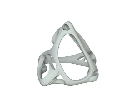 SciFi Cube Object No 63823 Low Poly Shape Low-poly 3D model