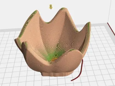 Container with design 3D print model