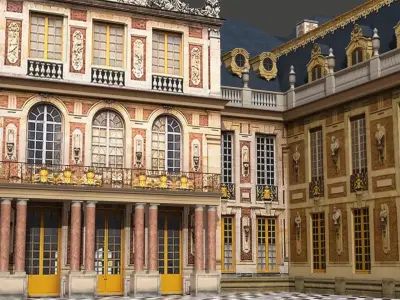 Palace of Versailles High Quality 3D Architectural Model 3D model