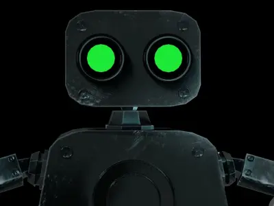 Iron Robot character 3D model