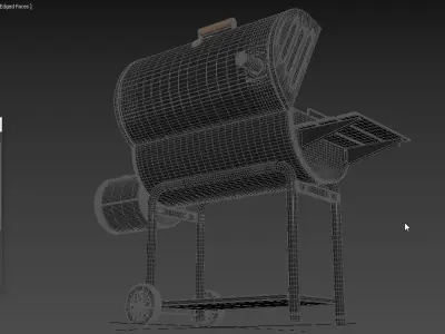 Char-Griller 2137 Outlaw Charcoal Grill 3D model