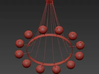 Impressive Italian Chandelier 3D model