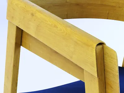 Jive 55 Stackable Wooden Armchair 3D model