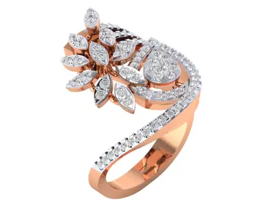 Women Ring Render 3dm STL MTL SLC JCD OBJ FBX Details 3D print model 32