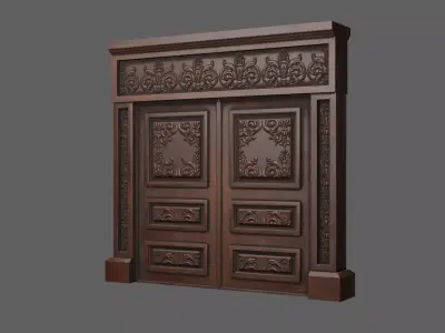 Medieval Doors Pack 02 Low-poly 3D model