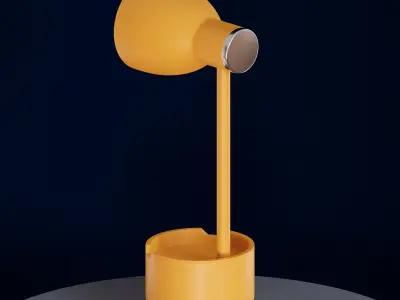 Object Holder Desk Lamp On the Office - Luminaire Low-poly 3D model