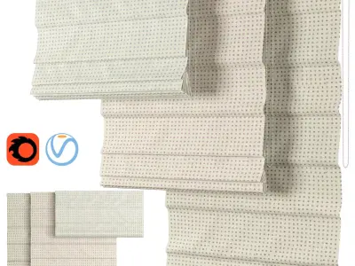 Roman Curtains 73 Tate 3D model