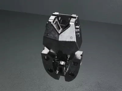 Robotic tors skeleton scifi 3D model