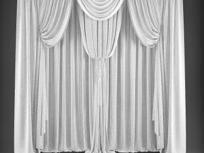 Curtain Low-poly 3D model 116